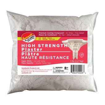 High Strength Plaster Premium Casting Compound - 5 lb (2.3 kg)